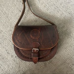 Authentic Chilean Leather Cross Body Purse